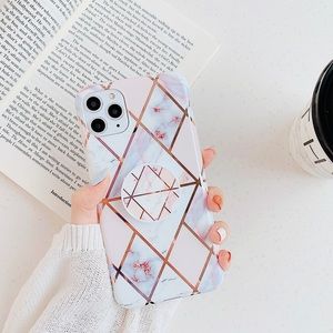 Rose Gold Marble Design Case for iPhone 12/12 Pro